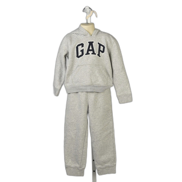 Other - Gap Logo Classic Gray / Blue Pullover Kangaroo Sweatshirt Jogging Suit Size 5